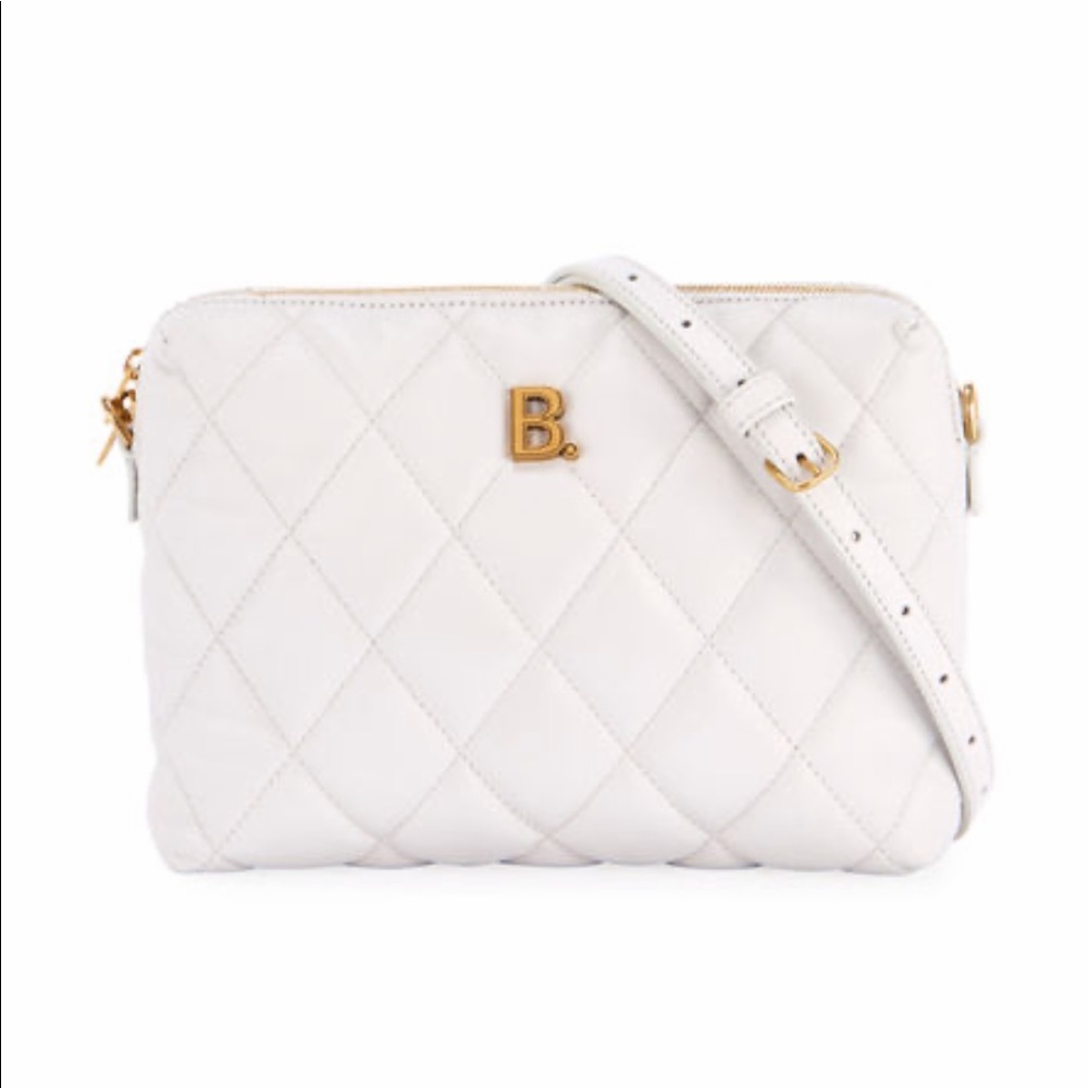 Balenciaga B Quilted Camera Crossbody Bag